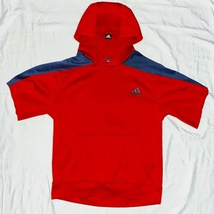 Unisex Custom Cut-Off Short Sleeve Adidas Hoodie